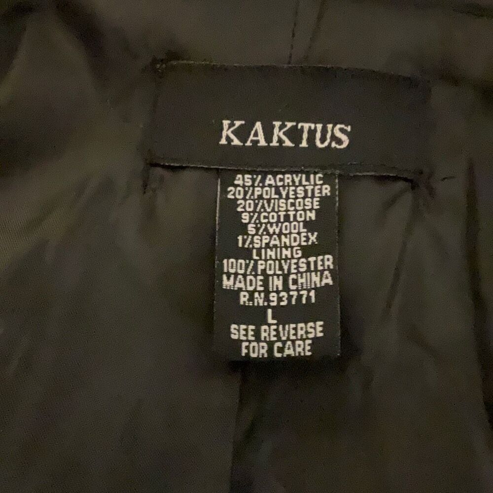 Kaktus Mix Media Patchwork Blazer, Large. Blue. Cottagecore #countrycore funky! - Picture 11 of 16
